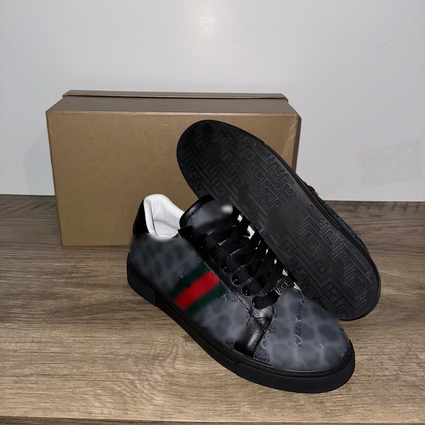 GG BLACK CLASSIC STRIPE - LOW TOPS